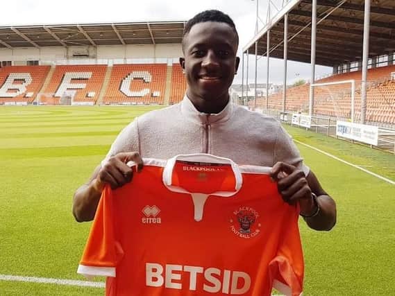 Yusifu Ceesay signed for Blackpool in September of last year but has yet to feature for the club
