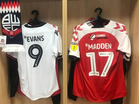 Ched Evans had a surprise in Fleetwood Town's dressing room. Photo credit: FTFC