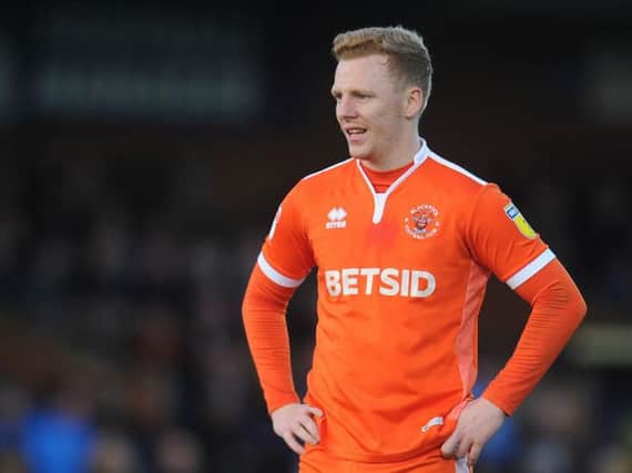 Callum Guy is still a week or two away from a return for Blackpool