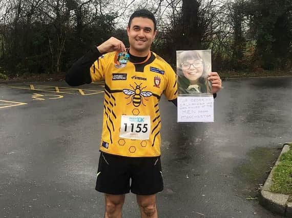 Aaron Parmar ran the Ribble Valley 10k for Georgina Callander