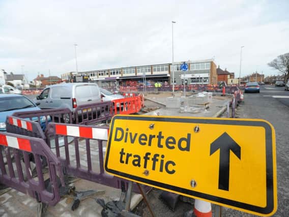 Roadworks and closures are affecting businesses around Red Bank Road in Bispham