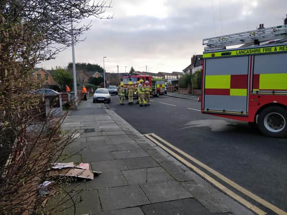 Firefighters in Warley Road