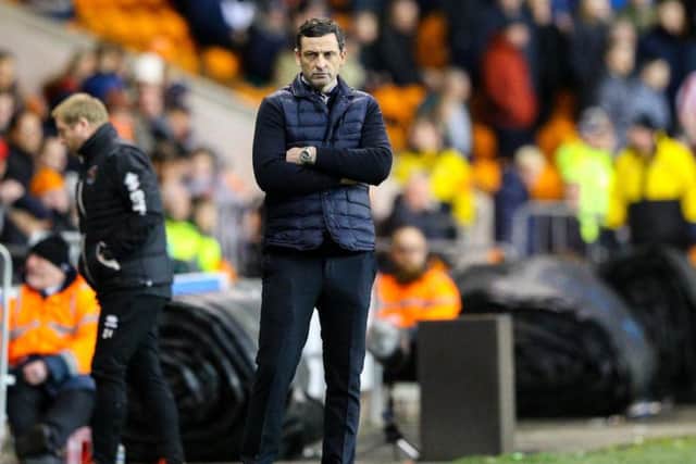 Jack Ross at Bloomfield Road for Sunderland's 1-0 win on New Year's Day