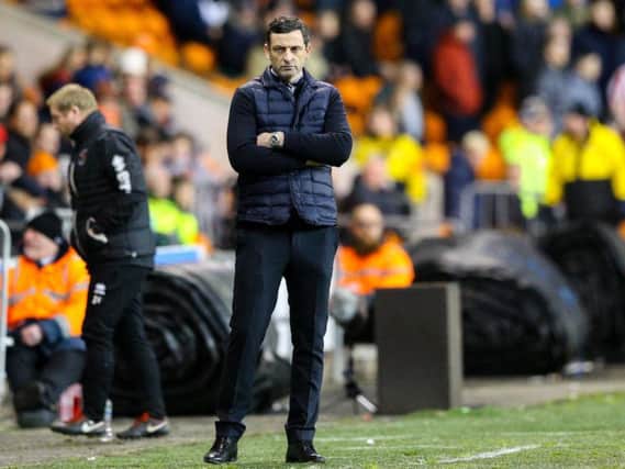 Jack Ross at Bloomfield Road for Sunderland's 1-0 win on New Year's Day