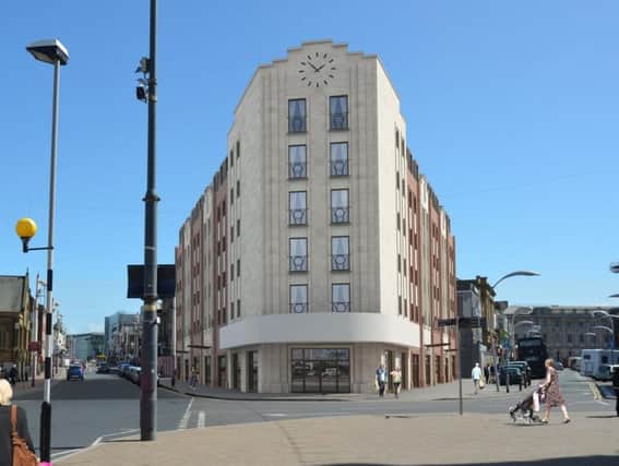 An artist's impression of how the building will look once it is finished next year (Picture: Premier Inn/Whitbread)