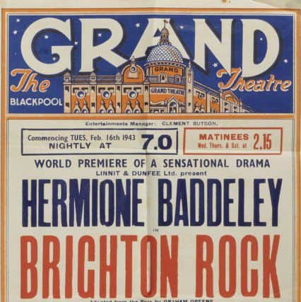 A rare 1940s Grand theatre poster, owned by Richard Attenborough, which was sold at auction after his death