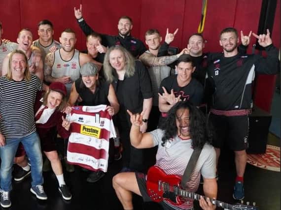 Wigan Warriors with the AC-DC Experience