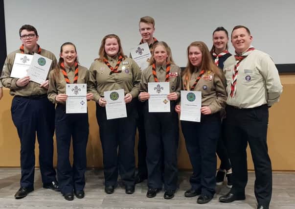A group of Blackpool District Explorer Scouts and Explorer Scout Young Leaders, aged between 14 and 18, achieved their Platinum, Diamond, and Young Leaders Awards