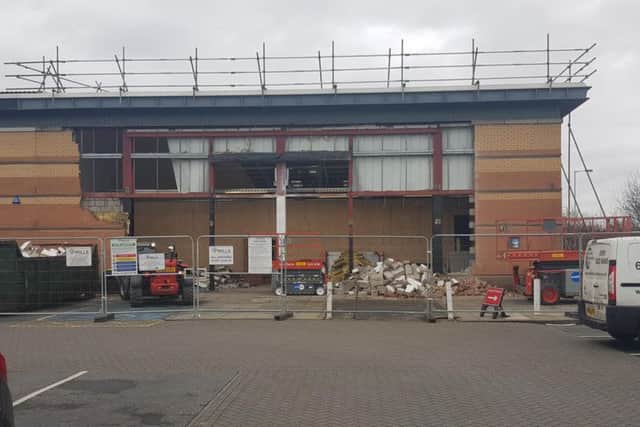 Redevelopment of the former Office Outlet has already started