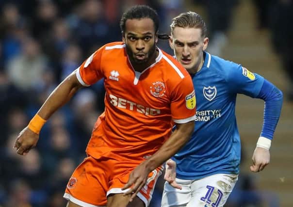 Blackpool's Nathan Delfouneso had his say on a possible points deduction