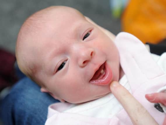 Bethany Green's daughter, 4-week-old Avery Green, was born with a tooth.