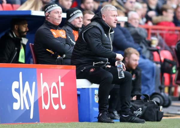 Blackpool boss Terry McPhillips saw his side draw at Charlton Athletic