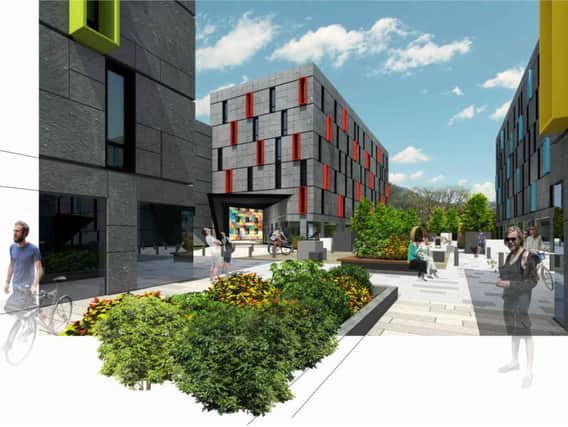 An artists image of the Swansea project that Create Construction will be working on