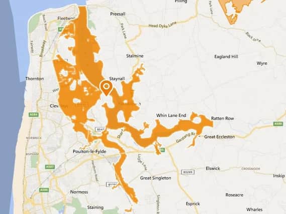 Flood alerts in place on the Fylde coast