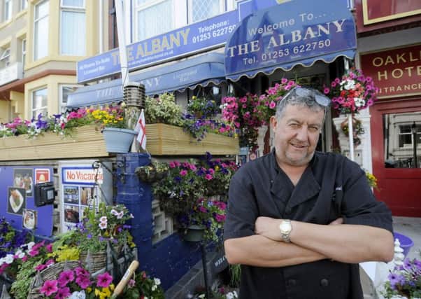 Hotelier Adrian Smirthwaite from the Albany Hotel is receiving negative reviews on his Tripadvisor but they are meant for another Albany Hotel on Clifton Drive