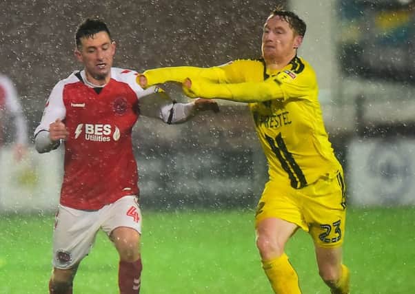 Fleetwood Town defied torrential conditions to defeat Burton Albion earlier in the season
