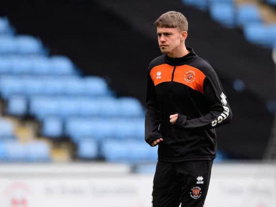 Elias Sorensen has made just the one sub appearance for Blackpool since signing on loan