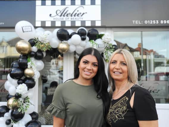 Donna Jones with daughter Alicia Areety from Atelier House of Beauty on Blackpool Old Road, Poulton