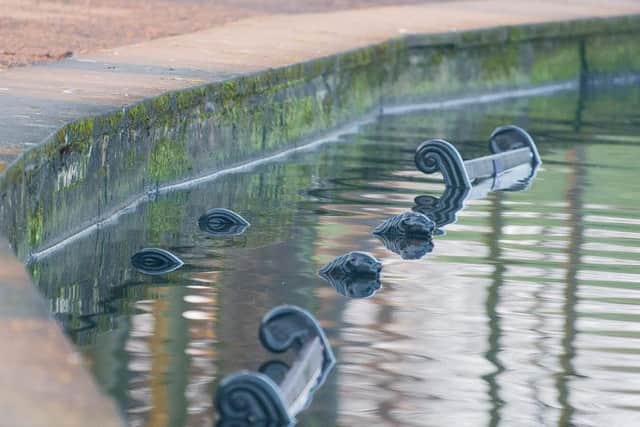 A number of the park's memorial benches were thrown into the lake. Credit: Ian Hatcher