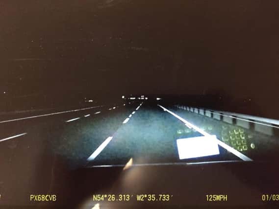 A police chase on the M6 hit speeds of 140mph.