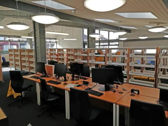 Inside the newly refurbished library, which will reopen later this month
