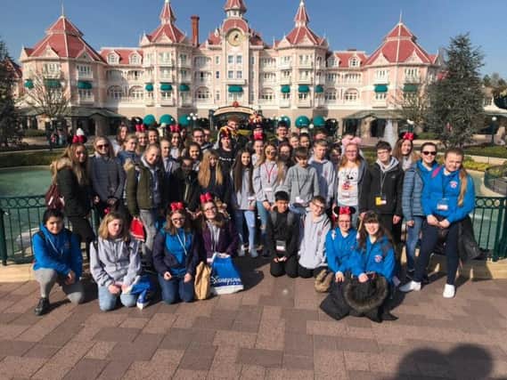 Pupils from Saint Aidan's High School visited Disney as part of their trip to Paris.