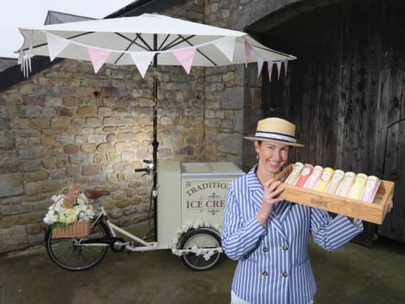 Farmer's wife Amy Rigby has brought back to life an ice cream bike and cart from yesteryear and will be serving at events and weddings across Lancashire