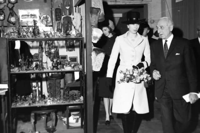 Princess Anne's visit to the Blackpool International Gift Fair, in February 1971