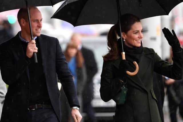 The Duke and Duchess of Cambridge - William and Kate - arrived in Blackpool where hundreds of people braved the rain to welcome the royal couple