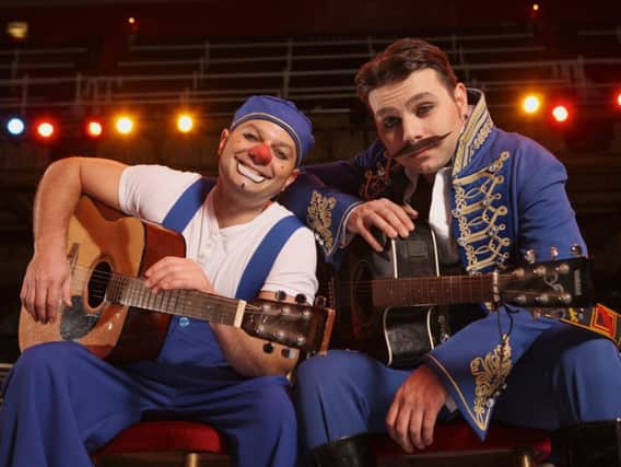 The Blackpool Tower's resident clowns Mooky and Mr Boo