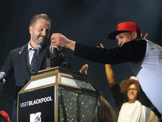 Alfie Boe switching on last year's Illuminations
