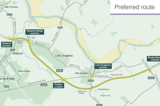 A585 bypass route proposal