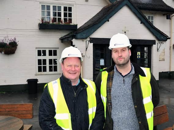 Richie Roberts from Star Pubs and Bars and Ross Robinson at the Eagle and Child in Weeton which is undergoing a revamp