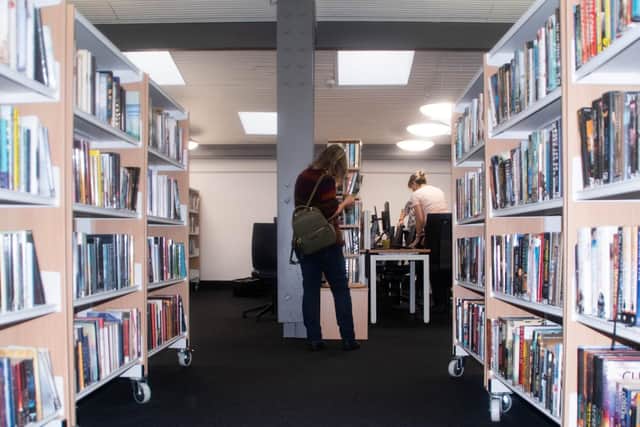 Inside the newly re-opened Cleveleys Library