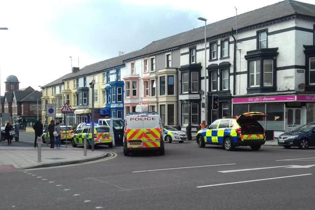Emergency services are attending an incident in Blackpool.