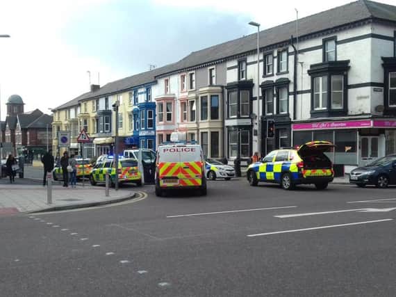 Emergency services are attending an incident in Blackpool.