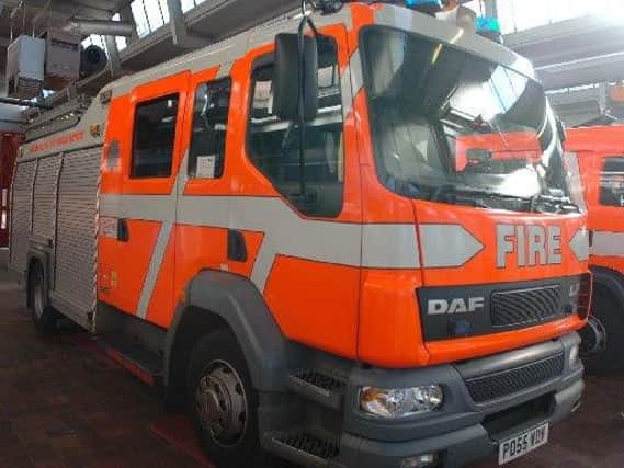 A fire started at a derelict building in Fleetwood yesterday.