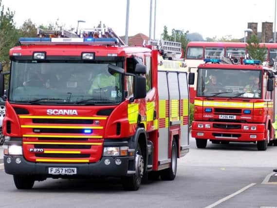 Firefighters from Blackpool were sent to the crash.