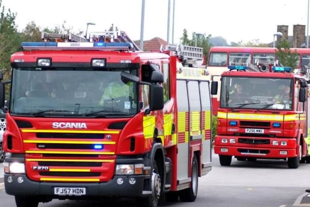 Firefighters from Blackpool were sent to the crash.