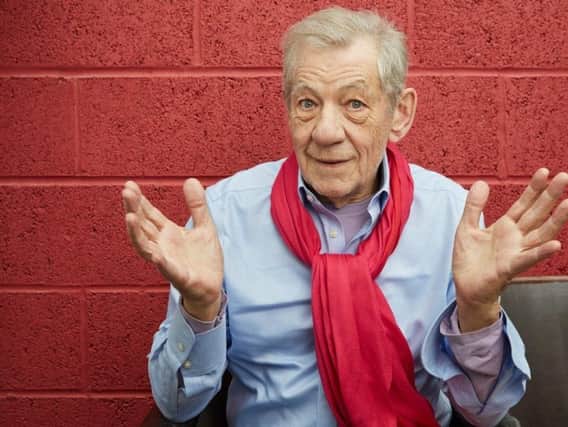 Sir Ian McKellen..On Stage at Blackpool Grand Theatre in May