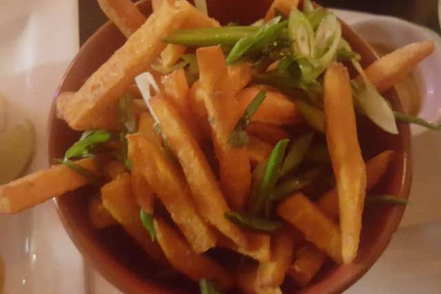 Curry sweet potato fries
