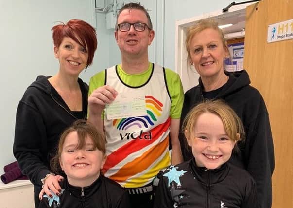 Rebecca Liddell, prinicpal, and Sharon Morgan, teacher at Rarity School of Dance, with Lee Good and daughters Olivia, nine, and Millie, seven
