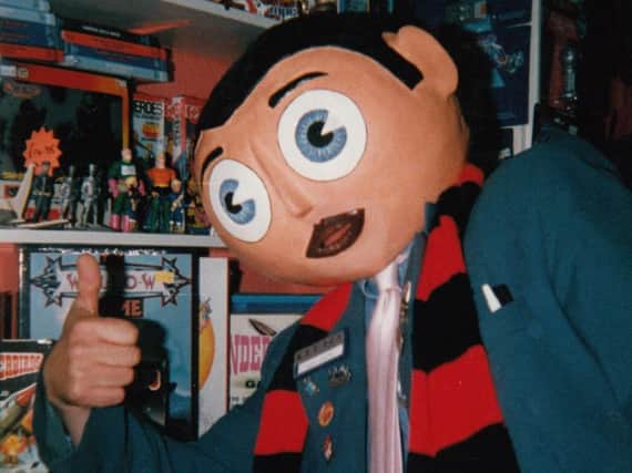 Frank Sidebottom at Thunderbooks in Blackpool, one of his favourite haunts