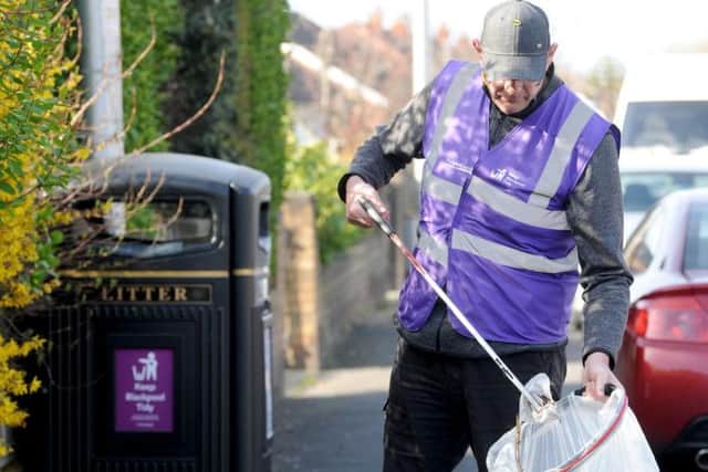 Ian out litter picking