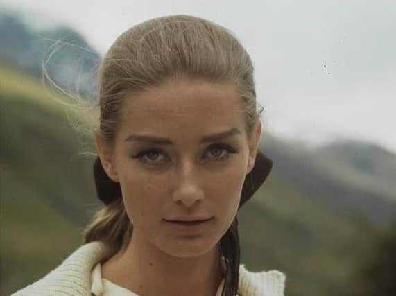 Tania Mallet as Tilly Masterson during the shooting of Goldfinger in Andermatt, Switzerland (Picture: Wikipedia/https://commons.wikimedia.org/wiki/File:Tania_Mallet_-_ETH-Bibliothek_Com_C13-035-016.tif)