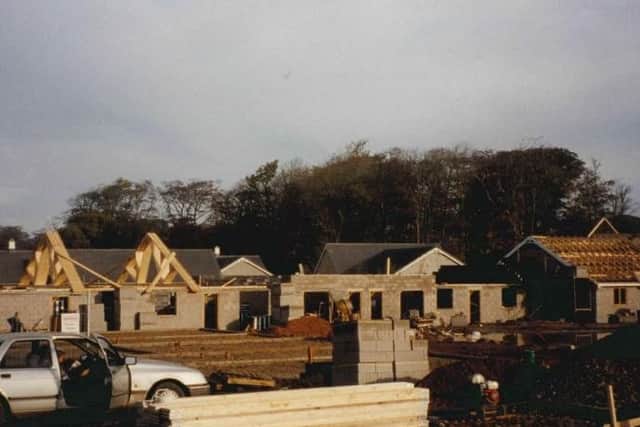 The building of the first cottages at Ribby Hall in 1995