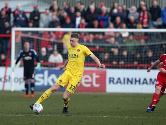 Harry Souttar scored his first professional goal for almost three years at Accrington
