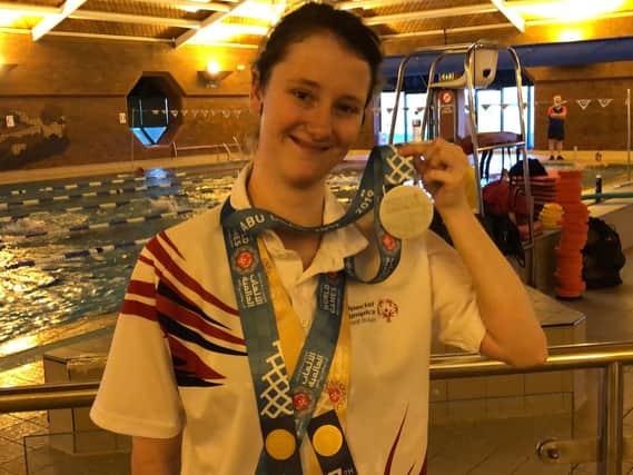 Erin Green has returned to Blackpool from Abu Dhabi with a Special Olympics silver medal