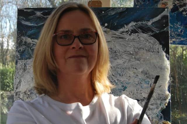 Sukie Woodhouse, St Annes artist who is creating paintings using plastic waste to highlight plastic pollution