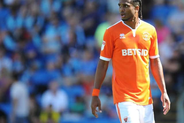 Nathan Delfouneso will make his 200th appearance for Blackpool should he feature this weekend